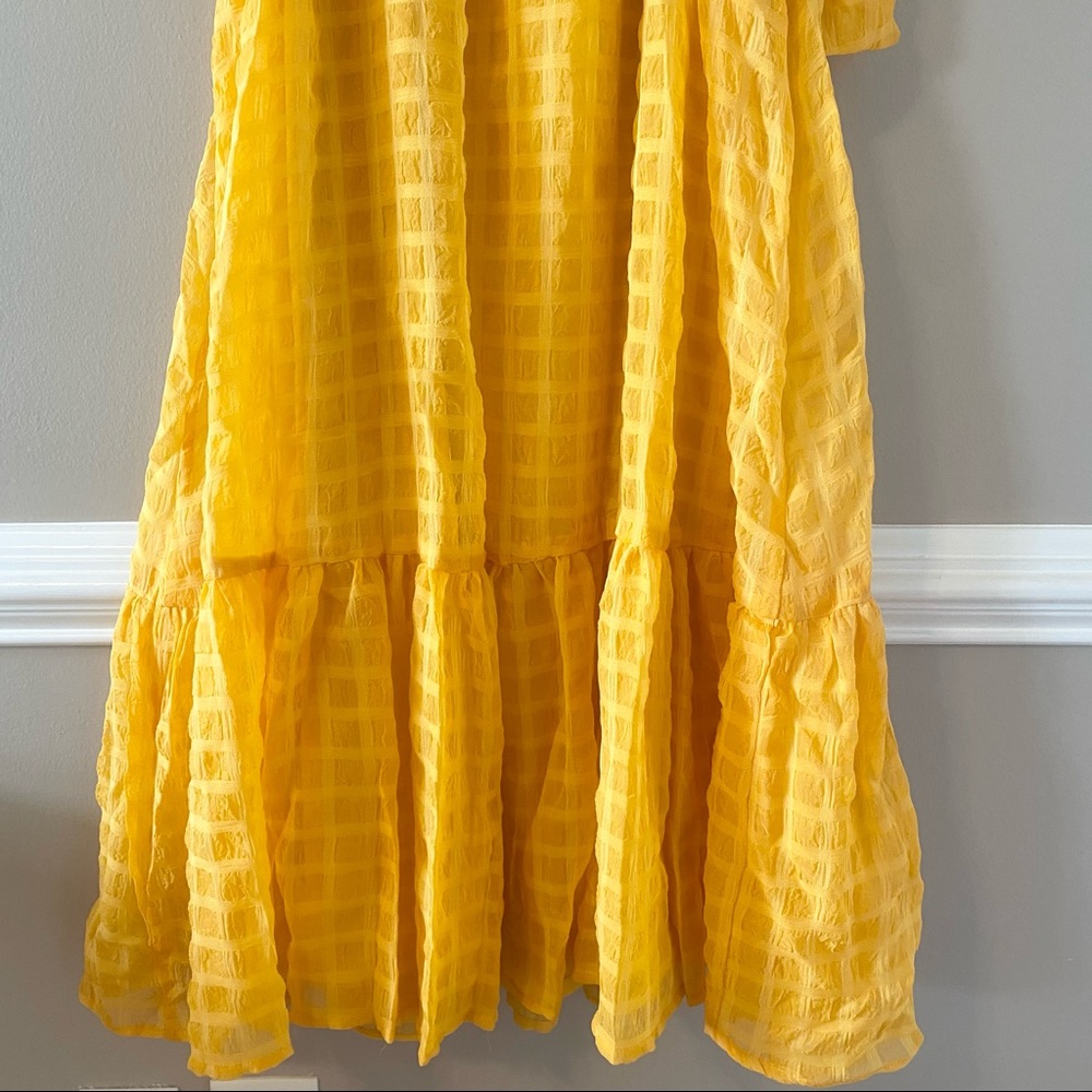 Flying Tomato Golden Yellow Midi Wrap Dress - Picture 8 of 11